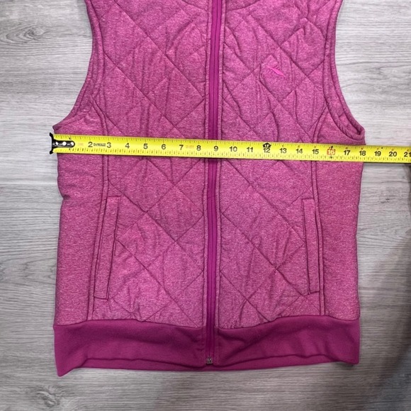High Sierra Women's Quilted Vest Pink Full Zip Stand Collar Size S/P - Picture 13 of 16